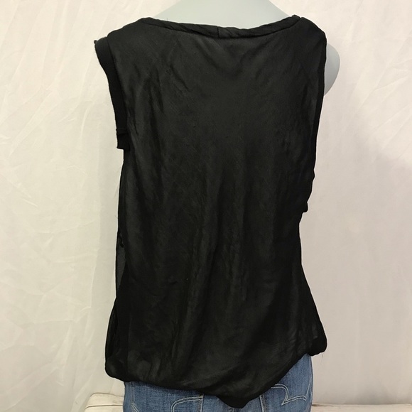 Cabi Style 155 Illusion Black Bubble Tank Top Bejewled size large - Picture 8 of 15